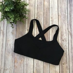 Lululemon Black Yoga Sport Bra Size 12